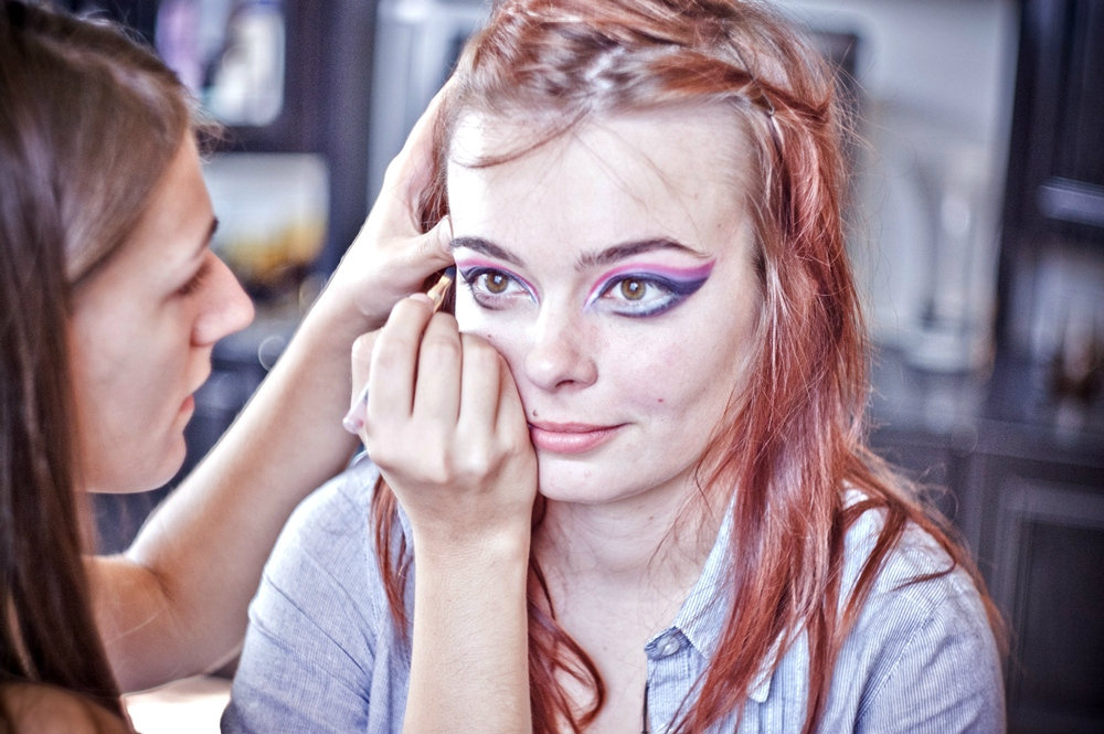 Backstage z biela :D