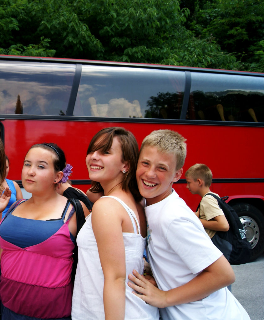 with Marta and Patryk