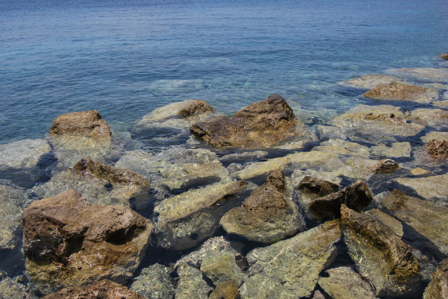 sea and rocks.