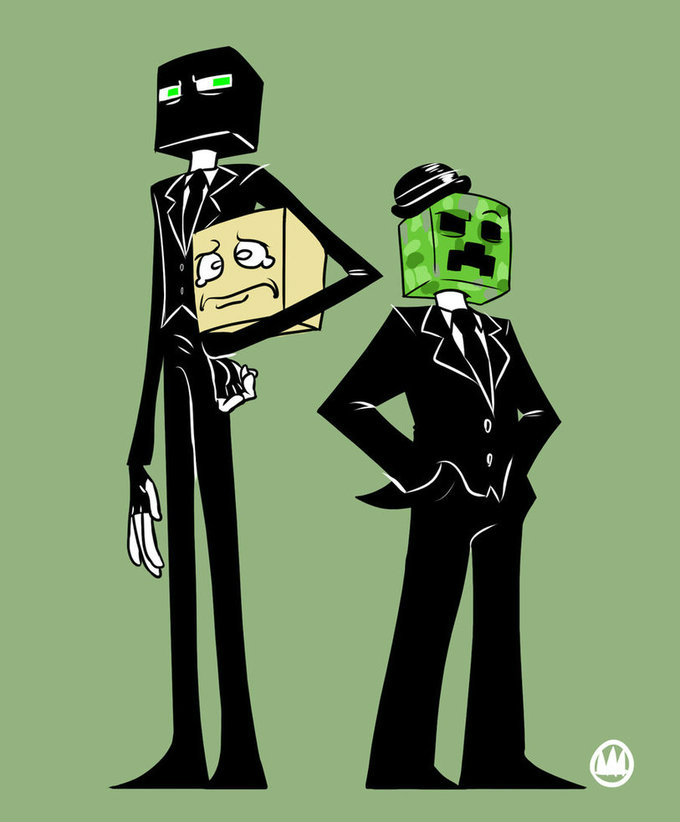 Enderman i Creeper