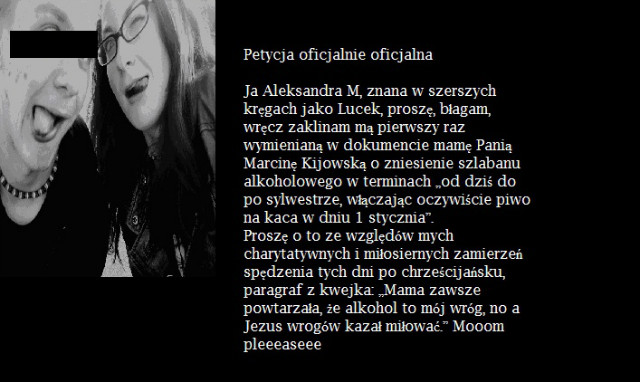 petycja do mamusi