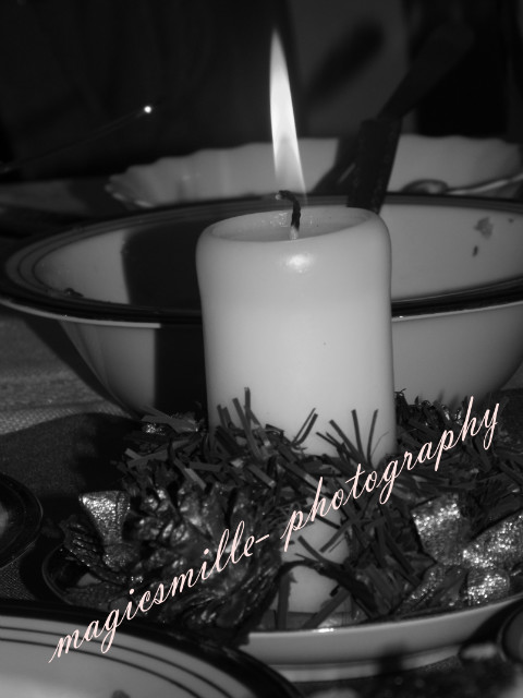 christmas candle .