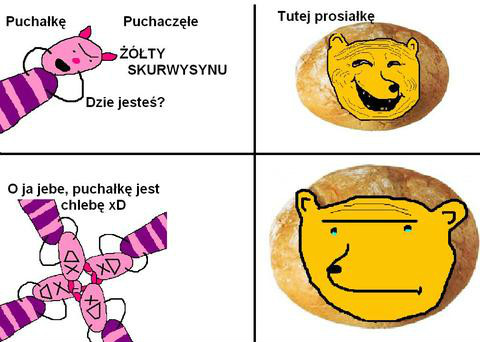 prosiak i puchak chleb