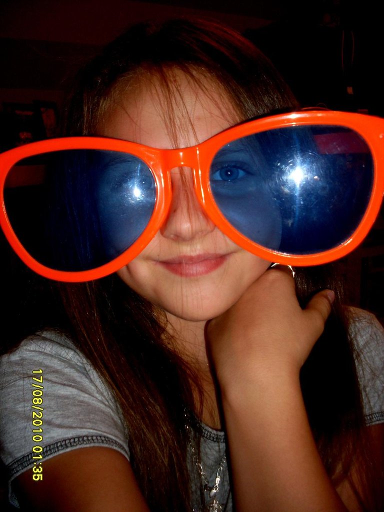Moje nowe okulary:P