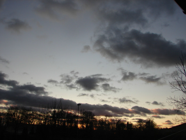 Feathery clouds