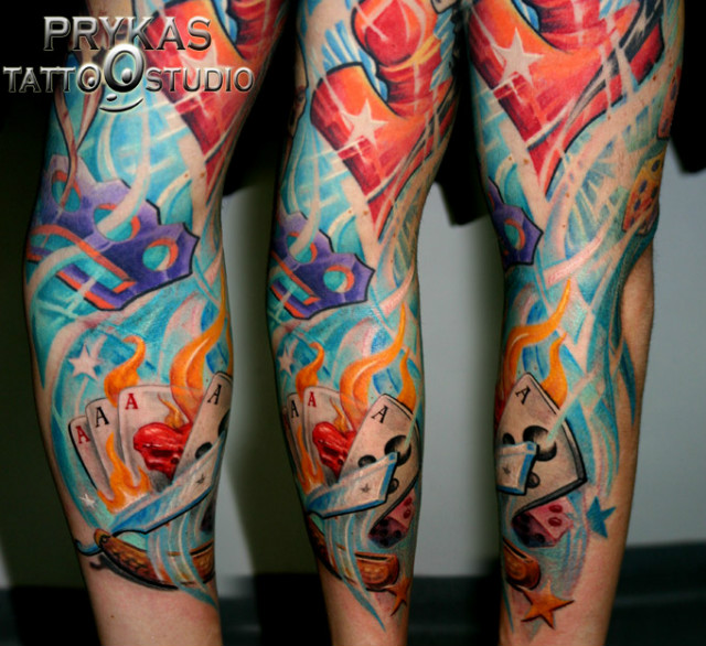  tattoo old school new style