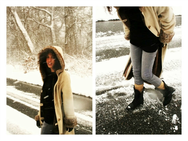 first snow in my town.