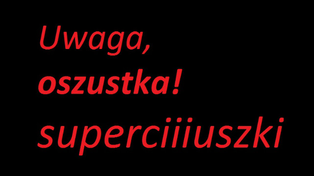 uwaga oszustka!