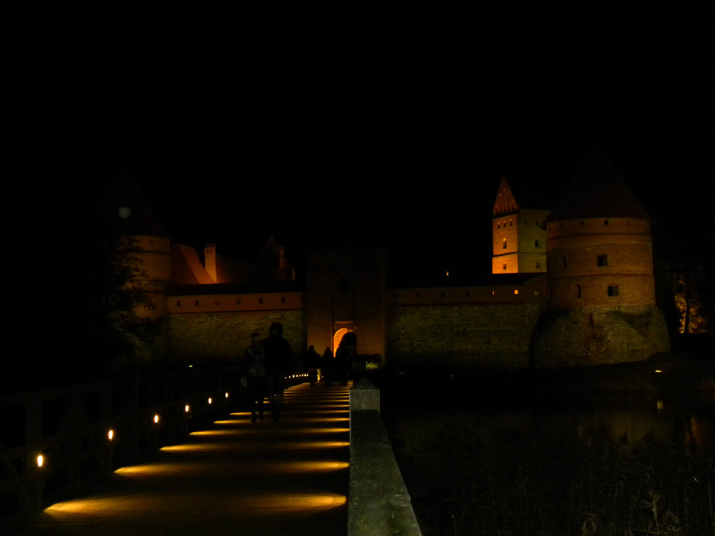 Castle at night