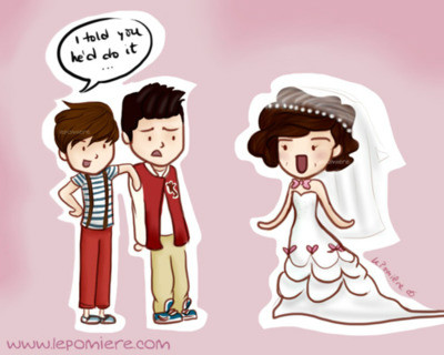 Louis , Zayn & Harry.