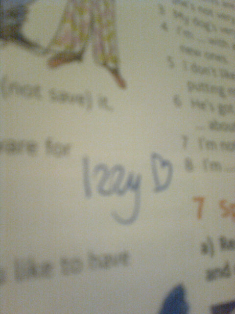 It's so Izzy.