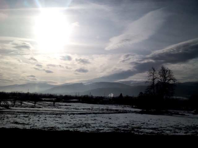 Mountains.