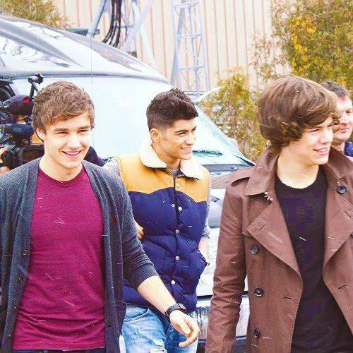 Zayn, Liam and Harry.