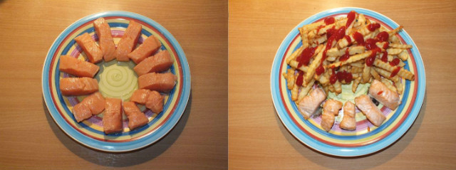 Moja wersja fish and chips.