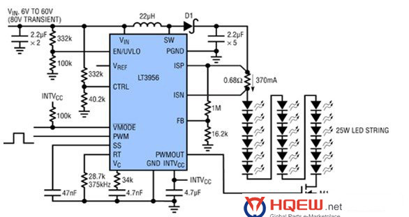 Drive Circuit Diagram for 25W Wh