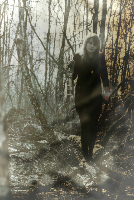 she is a ghost :o