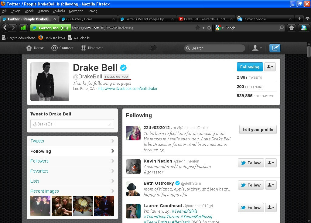 JA PIERDZIU FOLLOWS YOU. *.*