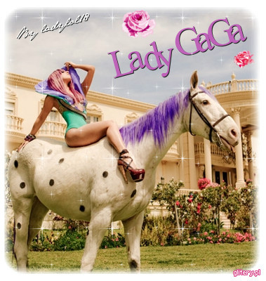 Lady GaGa na koniu ! 