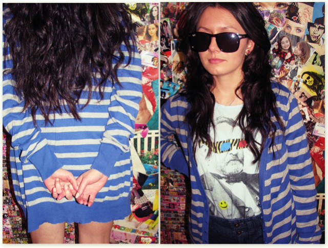 Sweter w paski. 