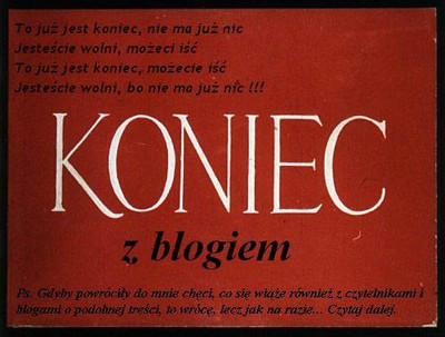 KONIEC!