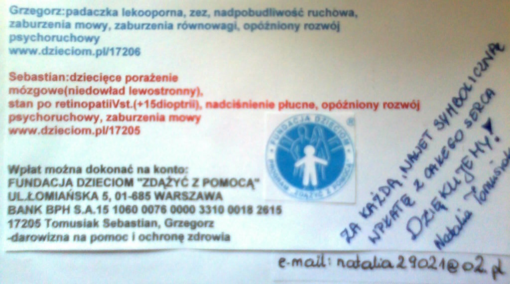 Druga strona ulotki na dzie dzi