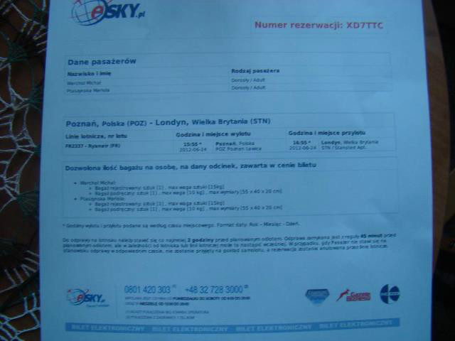 Londyn Stansted! 