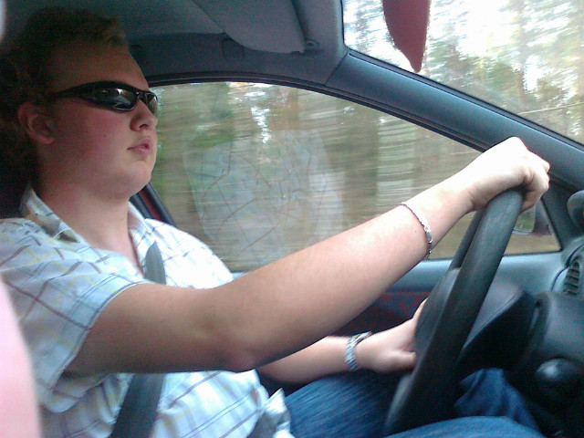 W czasie podry ;)
