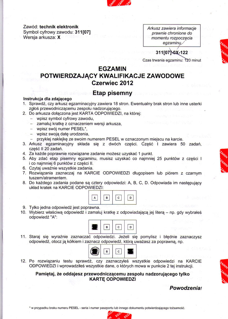 Egzamin - teoria