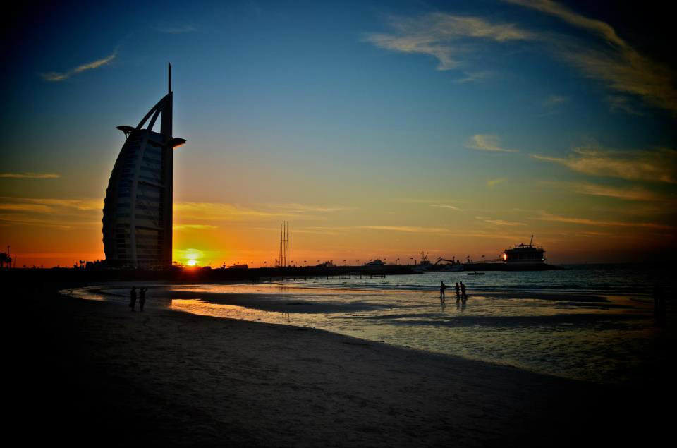 Zachod slonca / Burj Al Arab