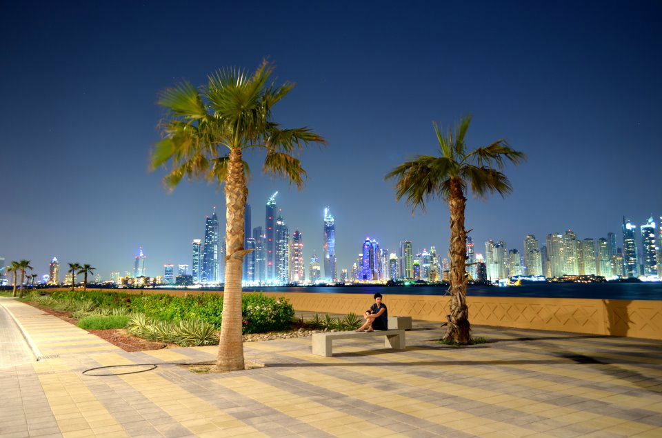 Palm Jumeirah,Widok na Marine