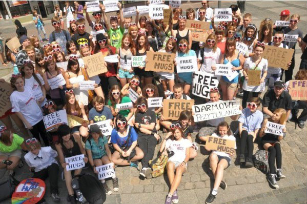 Free hugs.