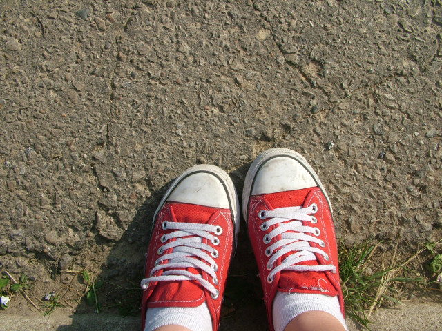 Czerwone trampki nie s ze.
