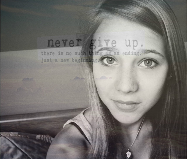 never give up 