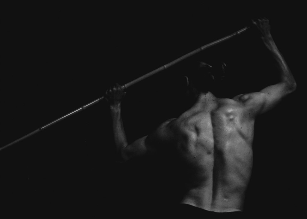 104. My back with black.