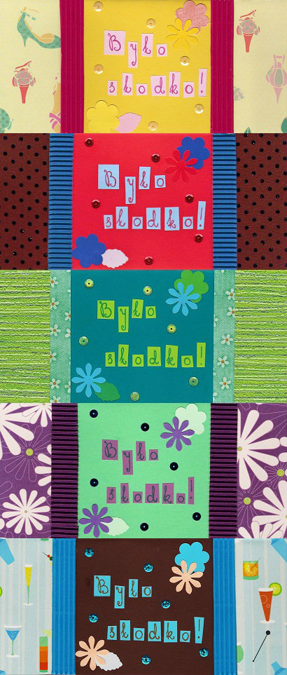 Set of 5 cards