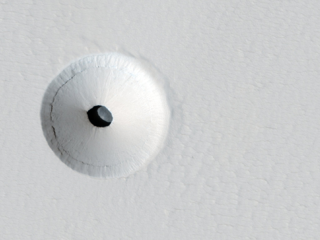 A Hole in Mars 