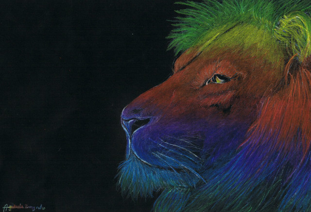 rainbow lion