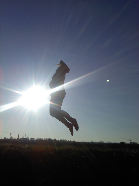 just jump, maybe you can fly.