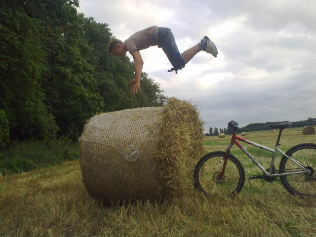 Stunt upadek.:D