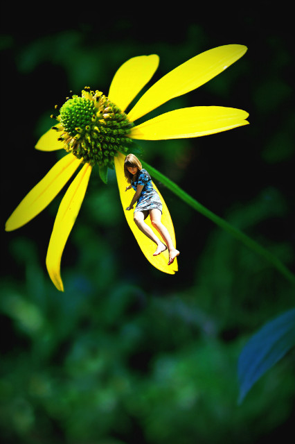 Thumbelina on a flower...