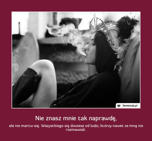 Nie chc sw. Chc obecnoci.