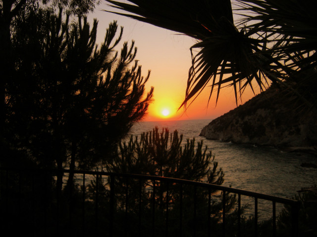 7. The sunset.