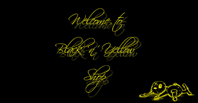 black and yellow shop :)