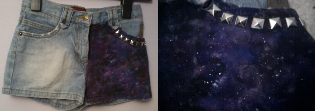 2. Spodenki galaxy i wieki diy