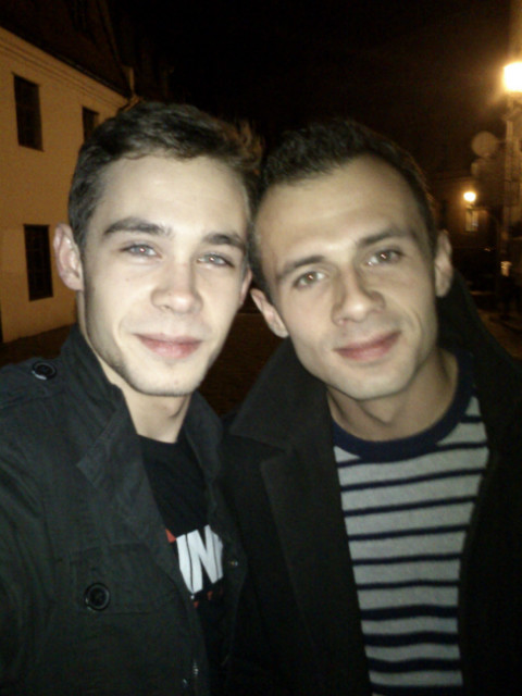 z braciszkiem...