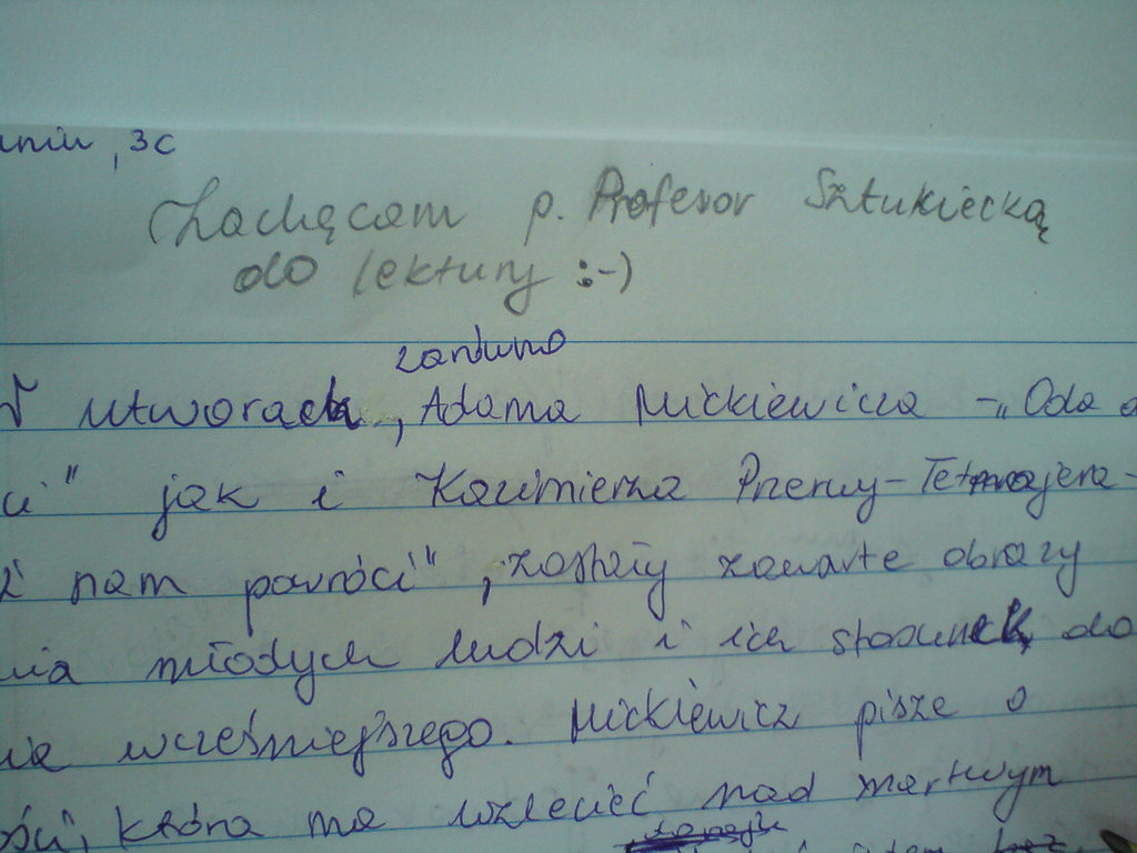 wygodnie y- piknie i brzydko.