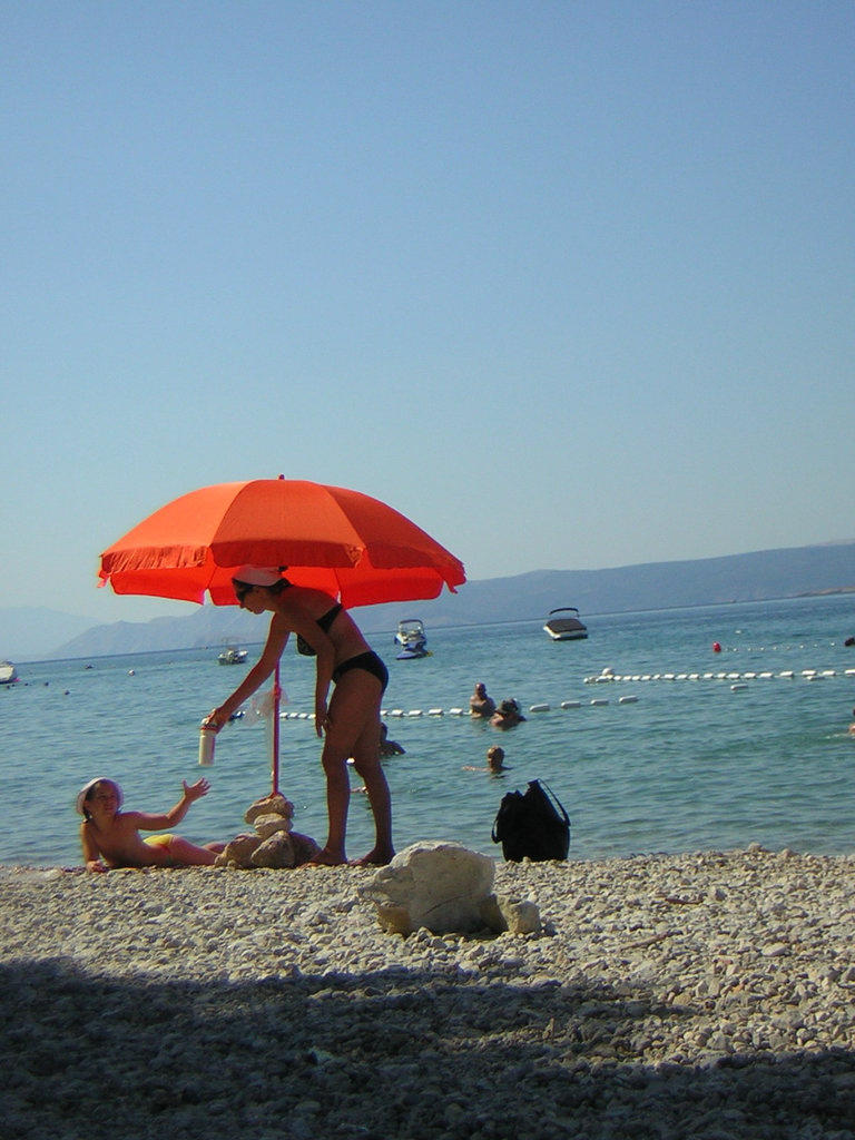 pomaraczowy parasol