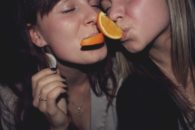 Orange. 