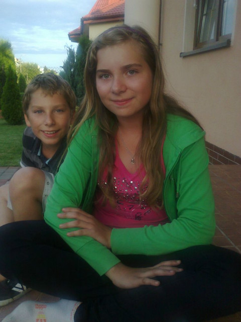 Z braciszkiem. ;*