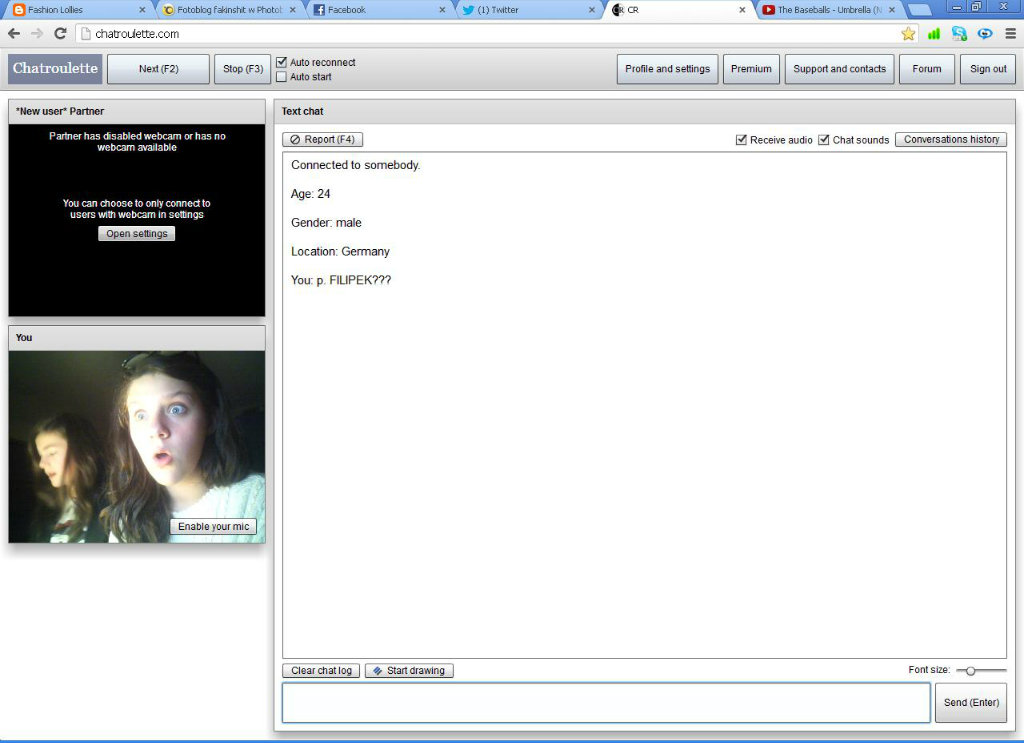 Chat roulette